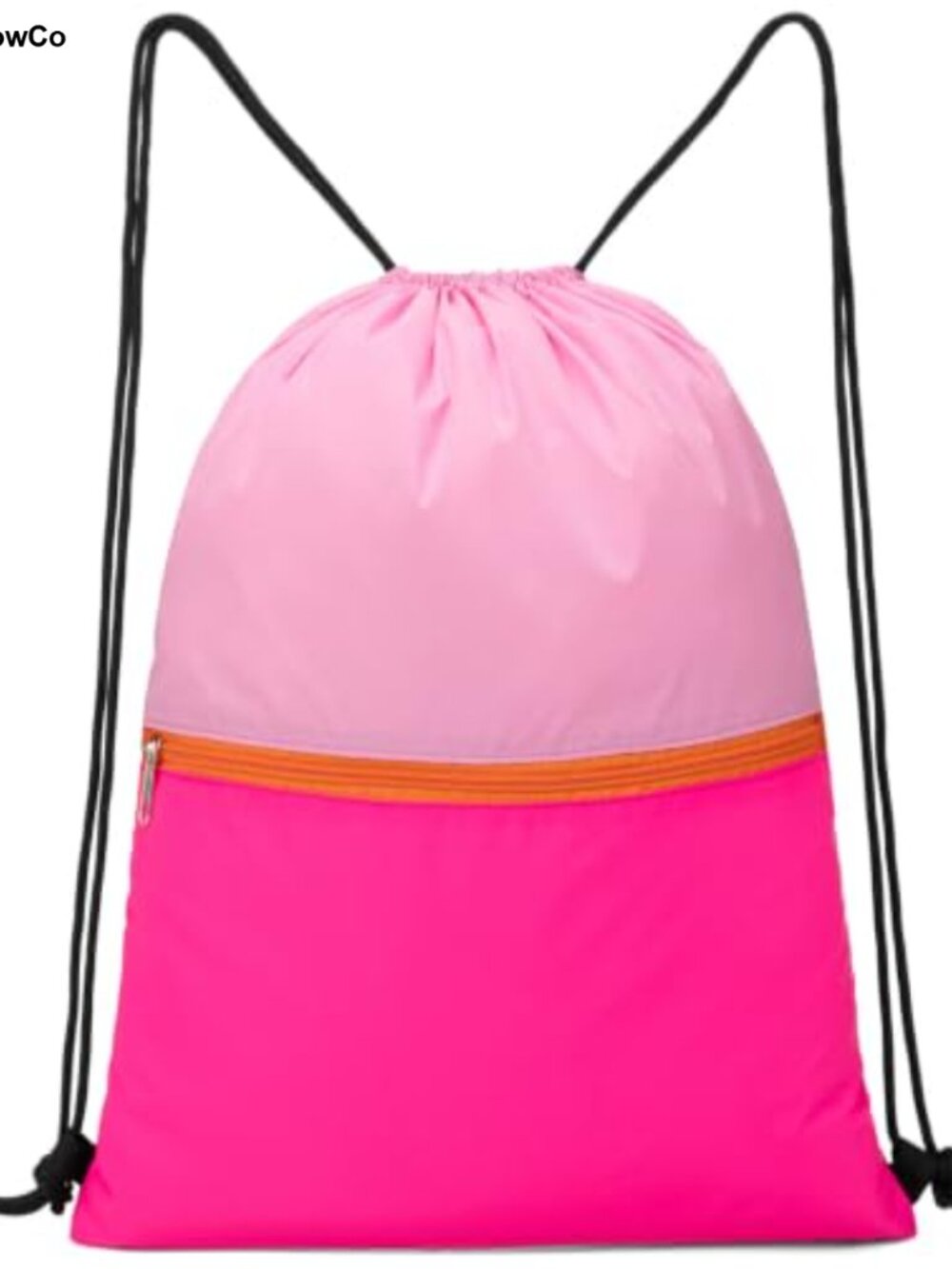 Nylon Drawstring Backpack Gym Sackpack Lightweight Sports Bag
